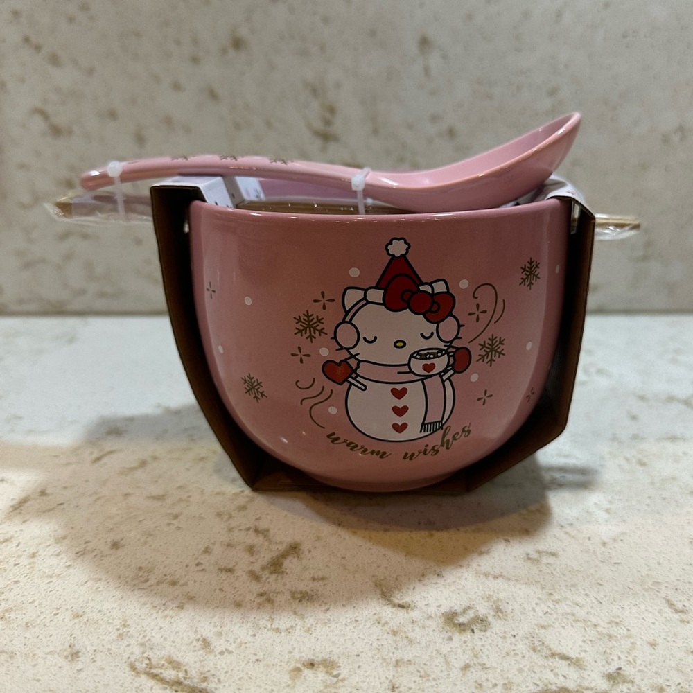 Hello Kitty x Sanrio Warm Wishes Holiday Ceramic Bowl Set *BNWT*